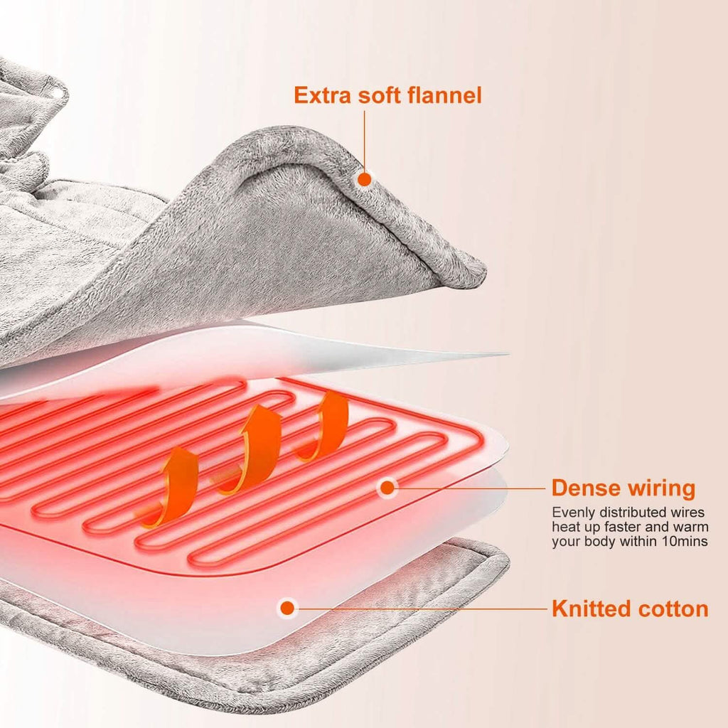 Large Weighted Heating Pad for Neck and Shoulders