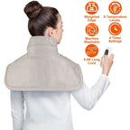 Large Weighted Heating Pad for Neck and Shoulders