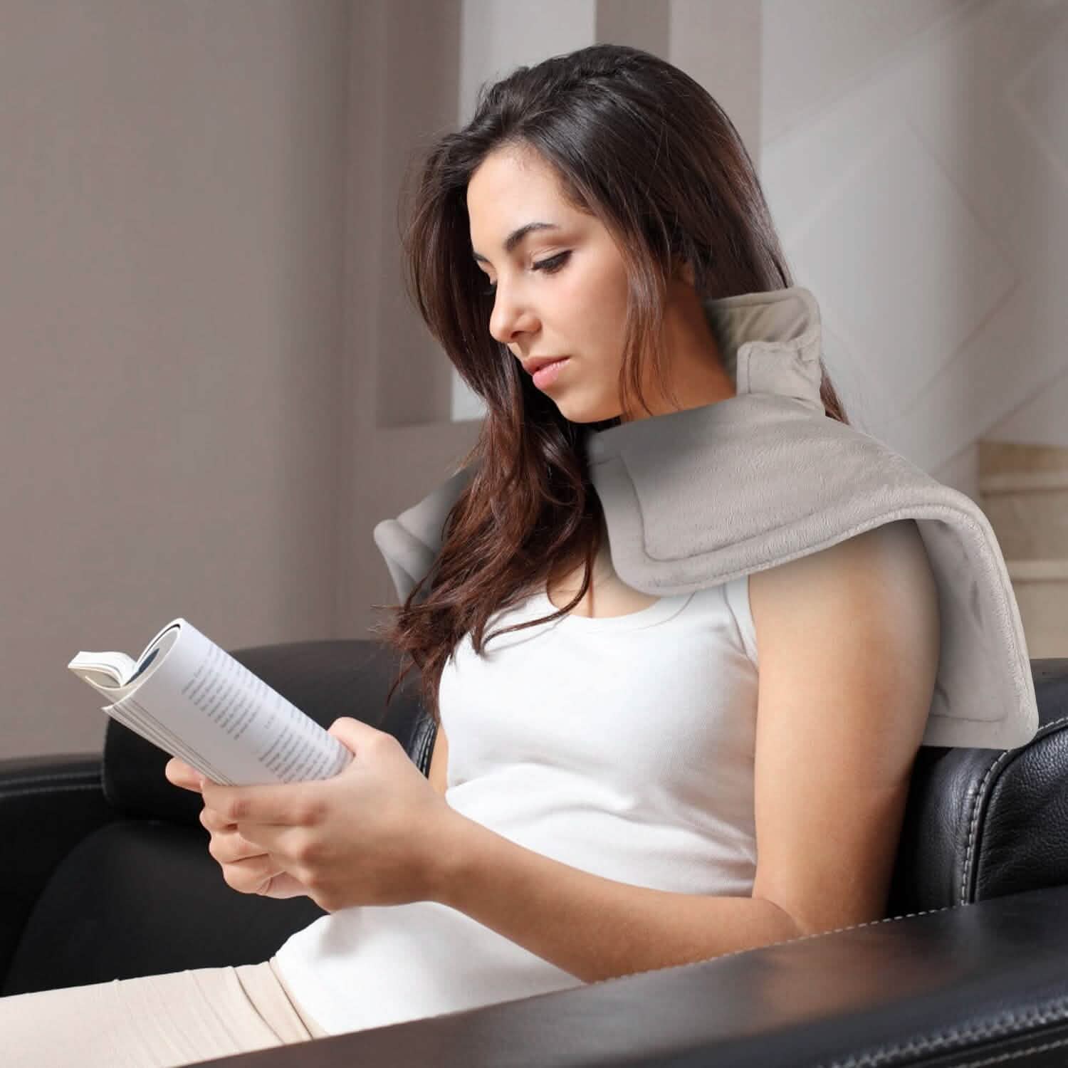 Large Weighted Heating Pad for Neck and Shoulders