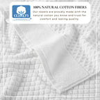 Cotton Diamond Waffle Weave Bath Towel Set - Grayson Collection