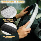 Leather Diamond Rhinestone Car SUV Steer Protector