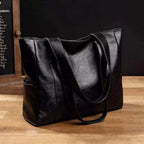 Leather Shoulder Bag Fashion Versatile Everyday Tote
