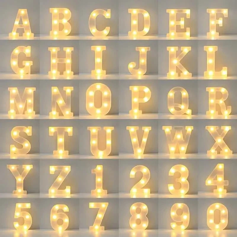 LED Alphabet Light