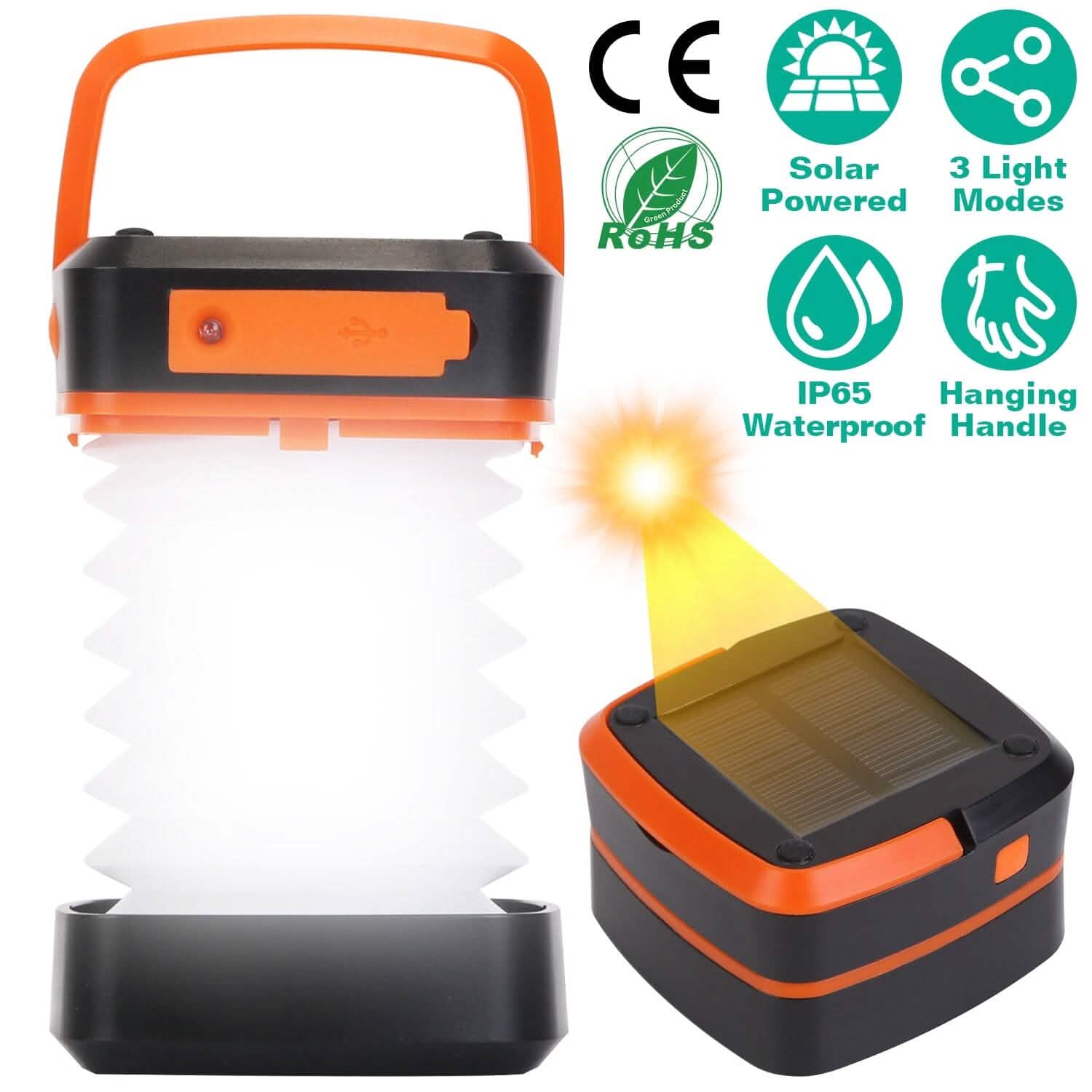 LED Collapsible Solar Camping Lantern