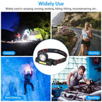 LED Headlight Super Bright Head Torch with 3 Lighting Modes