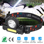 LED Headlight Super Bright Head Torch with 3 Lighting Modes