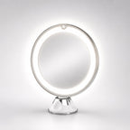 LED Lighted Makeup Mirror with 10x Magnification and 360° Swivel