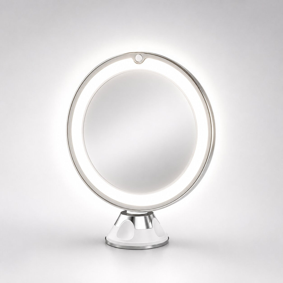 LED Lighted Makeup Mirror with 10x Magnification and 360° Swivel