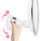 LED Lighted Makeup Mirror with 10x Magnification and 360° Swivel