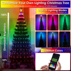 LED Lights Collapsible Christmas Tree Light with Remote App Control