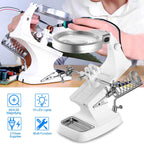 LED Lights Helping Hands Magnifying Glass
