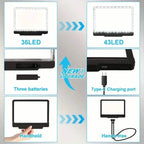 LED Magnifying Glass with Stand - 5x Zoom, USB Rechargeable Reading Aid