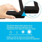 LED Magnifying Glass with Stand - 5x Zoom, USB Rechargeable Reading Aid