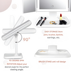LED Makeup Mirror with Triple Lighting - Clara