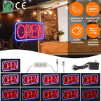 LED Open Sign Advertisement Board with 11 Levels Adjustable Brightness