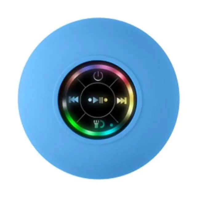 LED Portable Wireless Rechargeable Suction Bathroom Speaker