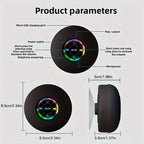 LED Portable Wireless Rechargeable Suction Bathroom Speaker
