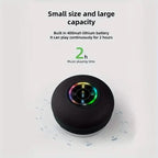 LED Portable Wireless Rechargeable Suction Bathroom Speaker
