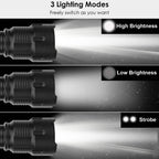 LED Rechargeable Zoomable Flashlight