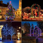 LED Rope Lights Outdoor, RGB Remote Control Fairy String Lights Plug In With 200 LEDs
