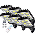 LED Solar Light Motion Sensor 3 Modes Flood Lamp Outdoor Street Wall Yard Garden