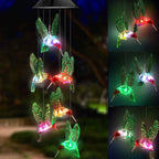 LED Solar String Lights Hummingbird Wind Chime