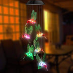 LED Solar String Lights Hummingbird Wind Chime