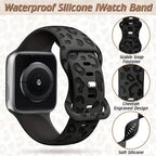 Leopard Engraved Replacement Band Compatible with iWatch