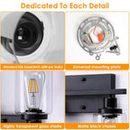 Light Wall Scone Lighting with Clear Glass