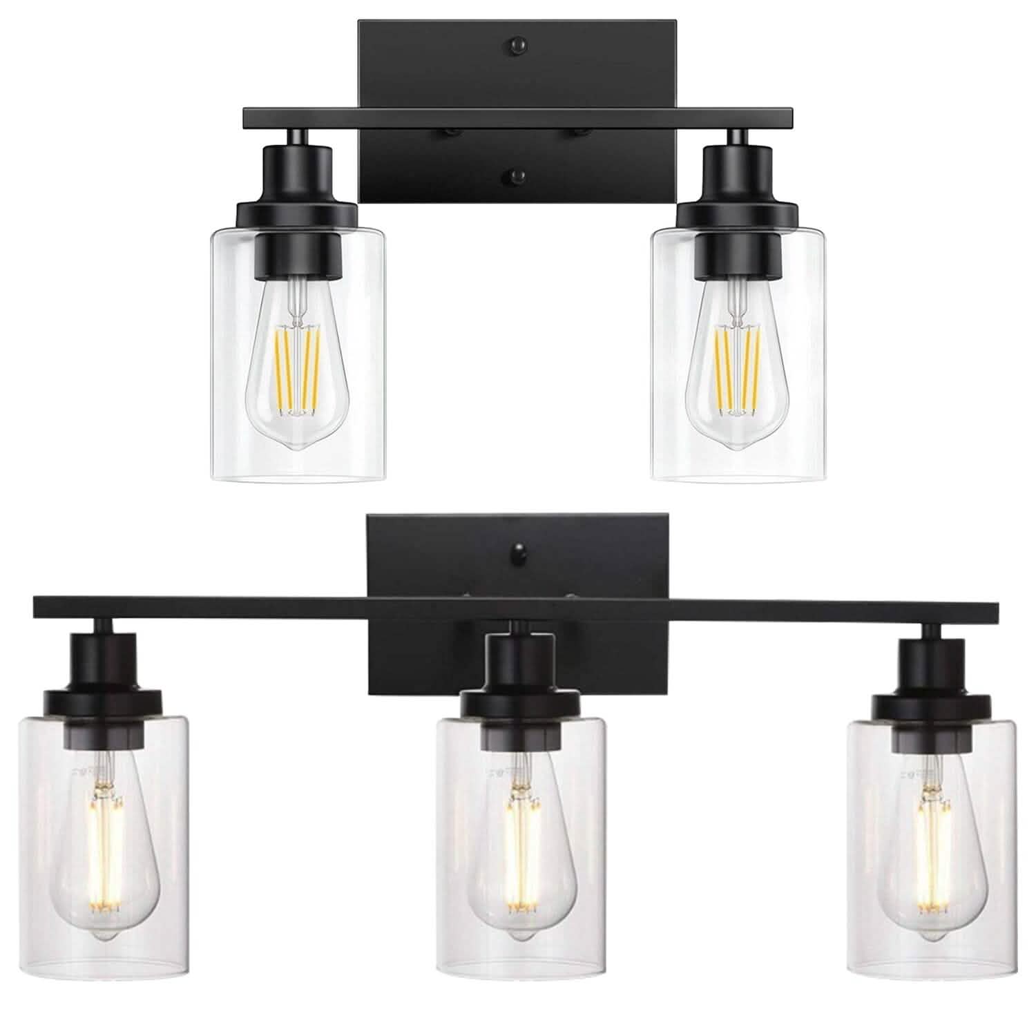 Light Wall Scone Lighting with Clear Glass