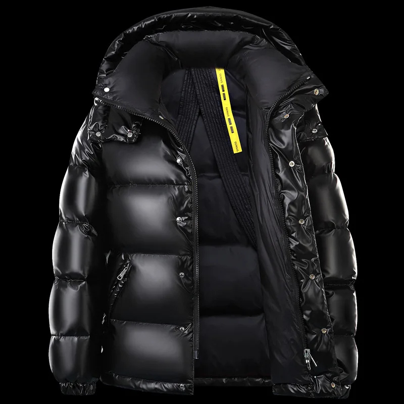 Quilted Puffer Jacket with Hood and Long Sleeves