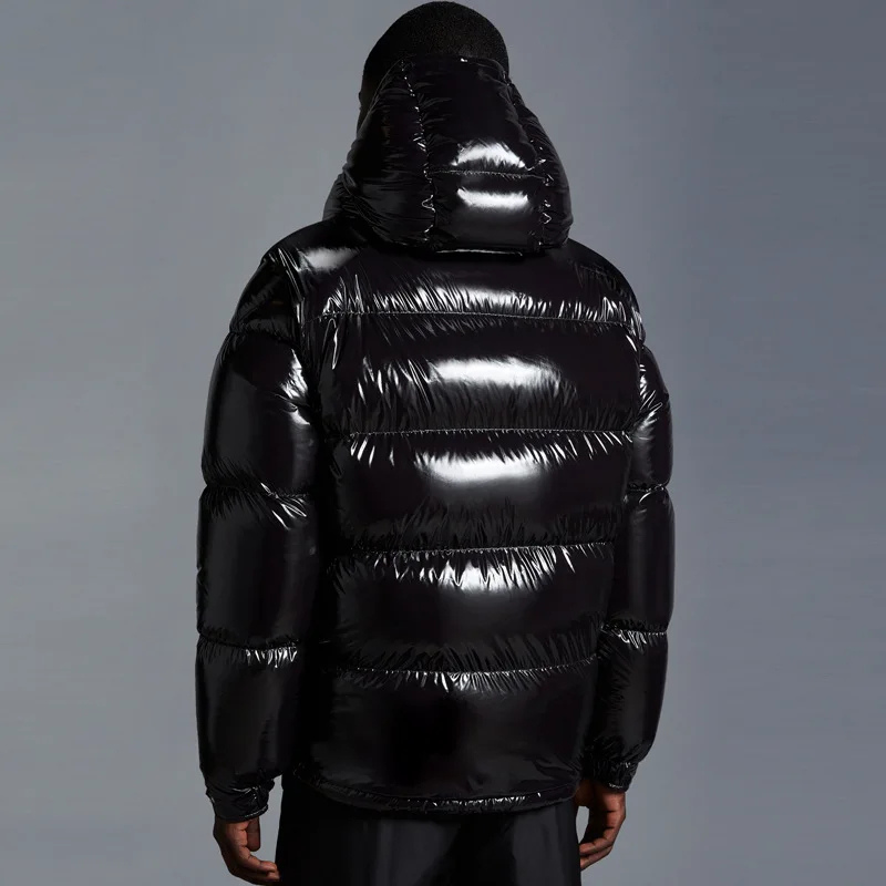 Quilted Puffer Jacket with Hood and Long Sleeves