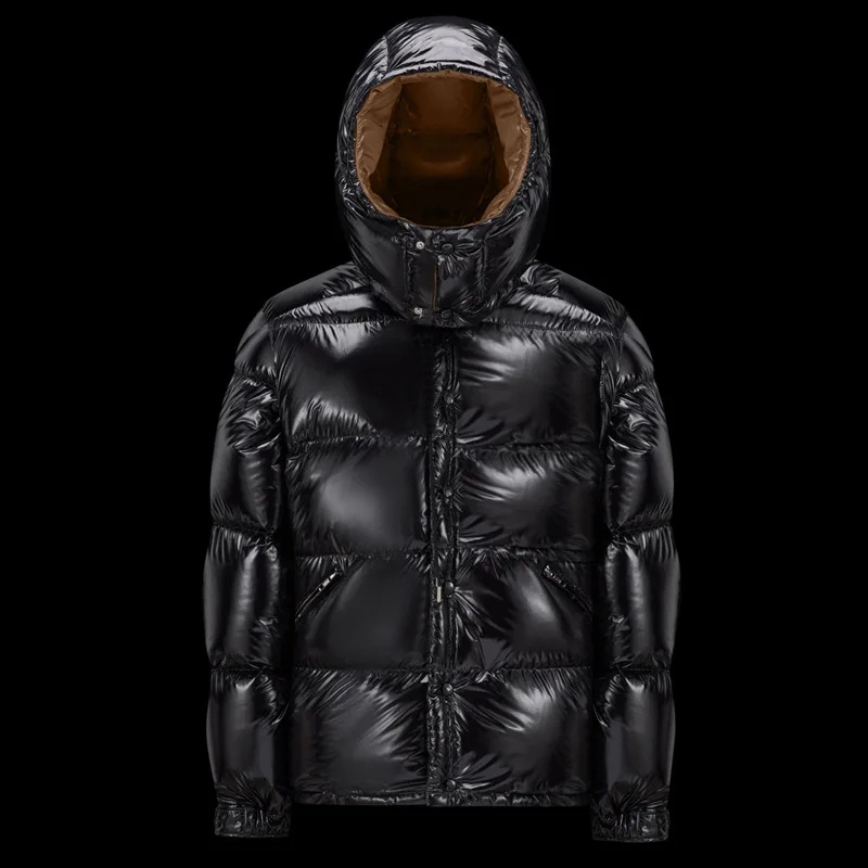 Quilted Puffer Jacket with Hood and Long Sleeves