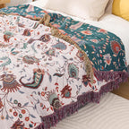Liora Vintage Floral Reversible Cotton Blanket