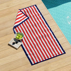 Oversized Striped Border Cabana Beach Towel - Santa Cruz