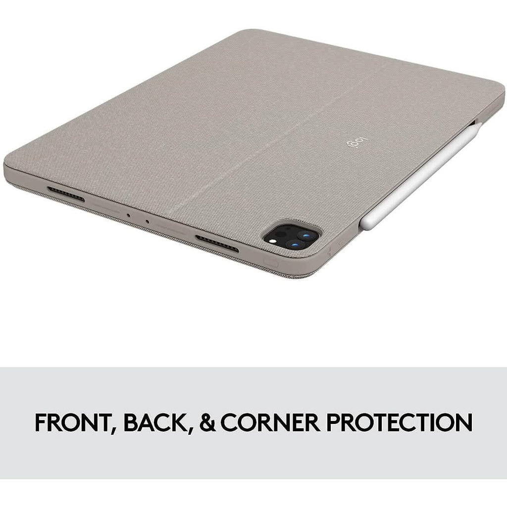 Logitech Combo Touch iPad Pro 12.9-inch (5th, 6th gen - 2021, 2022) Keyboard Case - Sand USA Layout