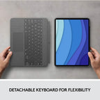 Logitech Combo Touch Keyboard Folio for iPad Pro 12.9" 5th & 6th Gen Oxford Gray