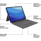 Logitech Combo Touch Keyboard Folio for iPad Pro 12.9" 5th & 6th Gen Oxford Gray