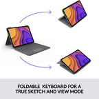 Logitech Folio Touch iPad Keyboard Case with Trackpad and Smart Connector for iPad Air (4th Generation) – Graphite Apple Exclusive