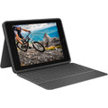 Logitech Slim Folio Bluetooth Keyboard Case for iPad (10th Generation) with Integrated Wireless Keyboard - Oxford Gray