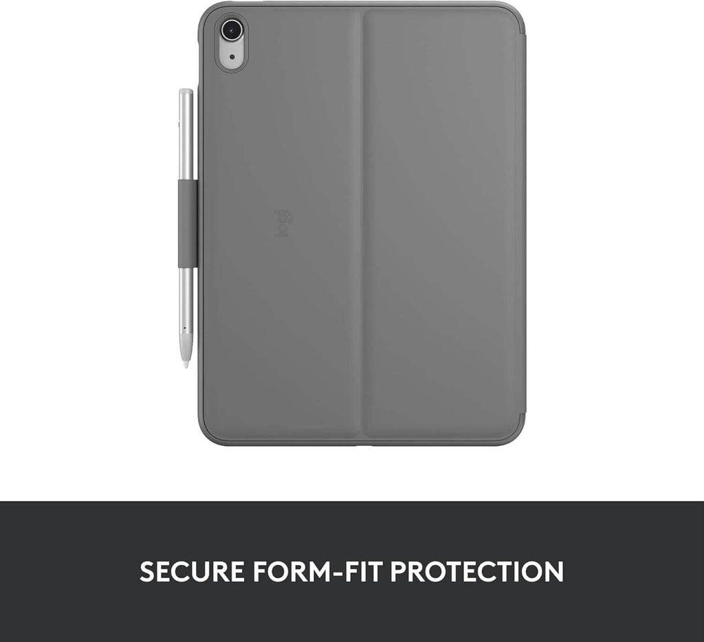 Logitech Slim Folio Bluetooth Keyboard Case for iPad (10th Generation) with Integrated Wireless Keyboard (Refurbished)