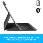 Logitech Slim Folio Pro Backlit Bluetooth Keyboard Case for iPad Pro 11-inch (1st, 2nd, 3rd, 4th Gen- 2018, 2020, 2021, 2022) (Refurbished)