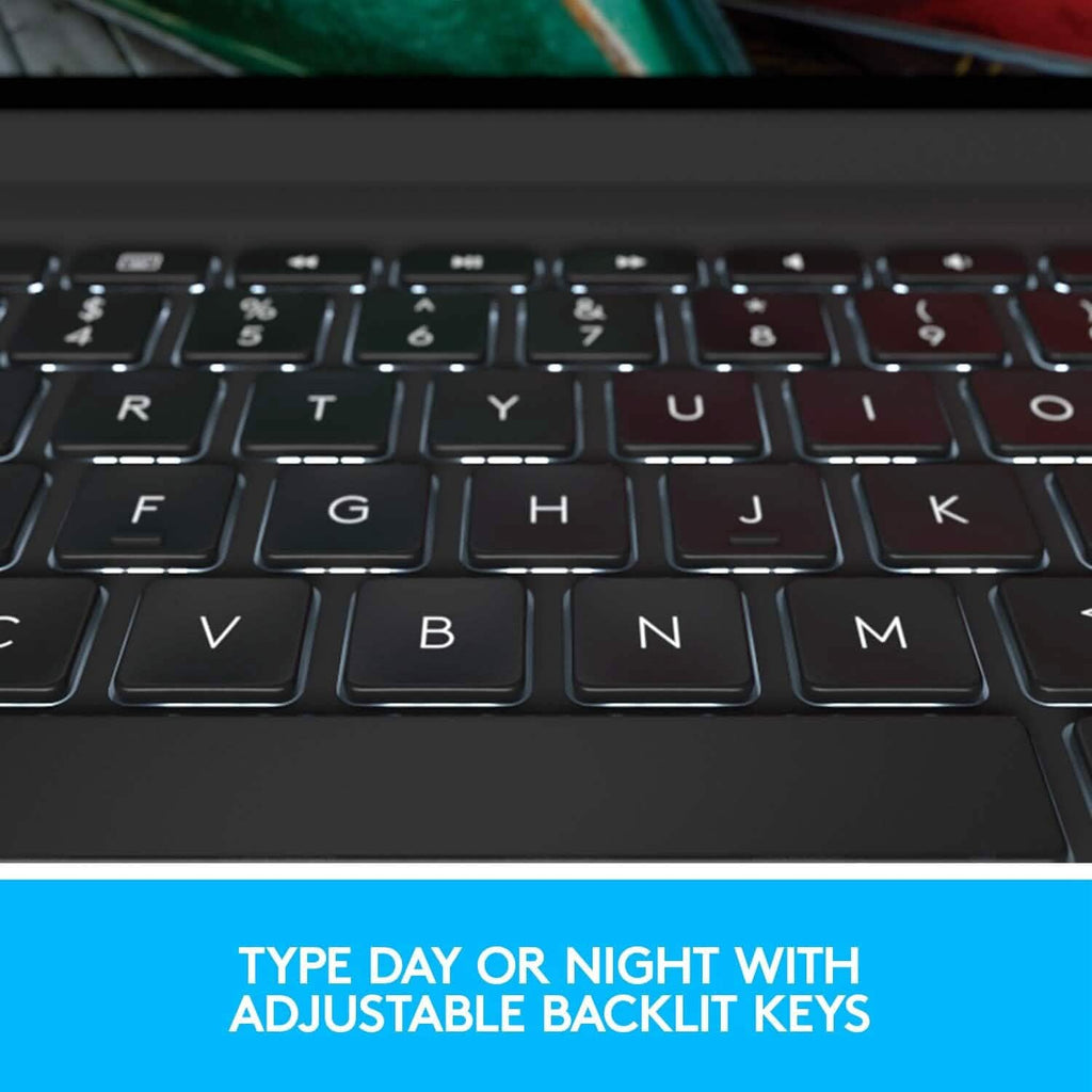 Logitech Slim Folio Pro Backlit Bluetooth Keyboard Case for iPad Pro 11-inch (1st, 2nd, 3rd, 4th Gen- 2018, 2020, 2021, 2022) (Refurbished)