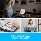 Logitech Slim Folio Pro Backlit Bluetooth Keyboard Case for iPad Pro 11-inch (1st, 2nd, 3rd, 4th Gen- 2018, 2020, 2021, 2022) (Refurbished)