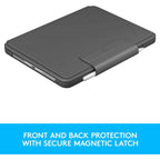 Logitech Slim Folio Pro Backlit Bluetooth Keyboard Case for iPad Pro 11-inch (1st, 2nd, 3rd, 4th Gen- 2018, 2020, 2021, 2022) (Refurbished)