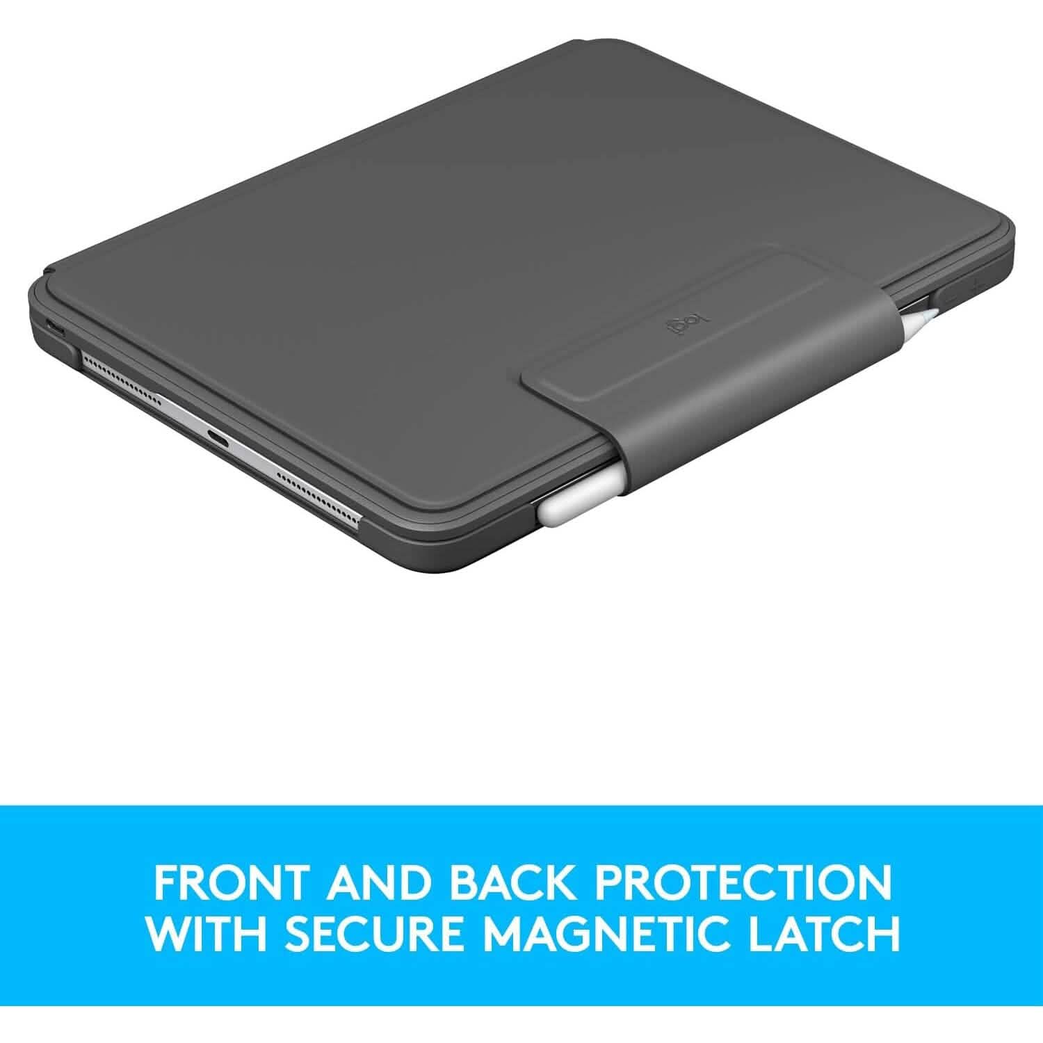 Logitech Slim Folio Pro Backlit Bluetooth Keyboard Case for iPad Pro 11-inch (1st, 2nd, 3rd, 4th Gen- 2018, 2020, 2021, 2022) (Refurbished)