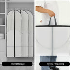 Long Garment Storage Cover – 70.87" (180.00 cm) Dress Bag with Zipper & Window (2-Pack)