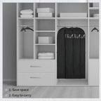 Long Garment Storage Cover – 70.87" (180.00 cm) Dress Bag with Zipper & Window (2-Pack)