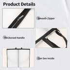 Long Garment Storage Cover – 70.87" (180.00 cm) Dress Bag with Zipper & Window (2-Pack)