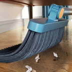 Long Handle Rotating Broom and Dustpan Set with Comb Tooth